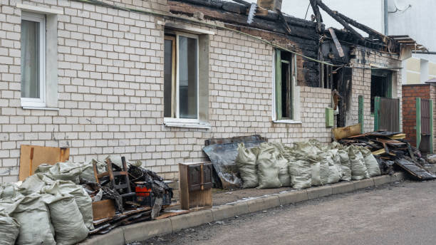 Professional Soot Cleanup technician working in Chevy Chase, MD
